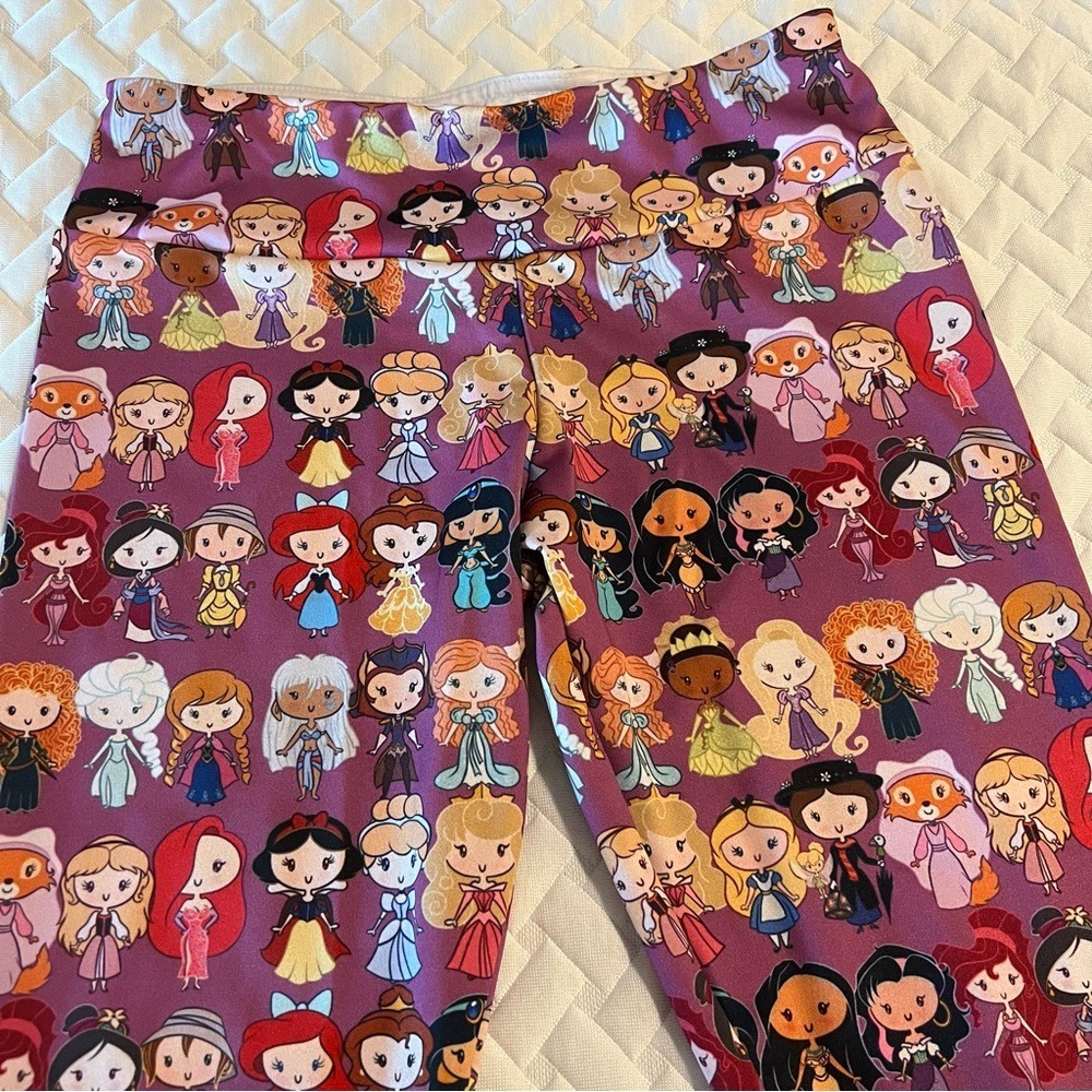 Society6 Disney Princess Leggings Kids‎ Girls XS